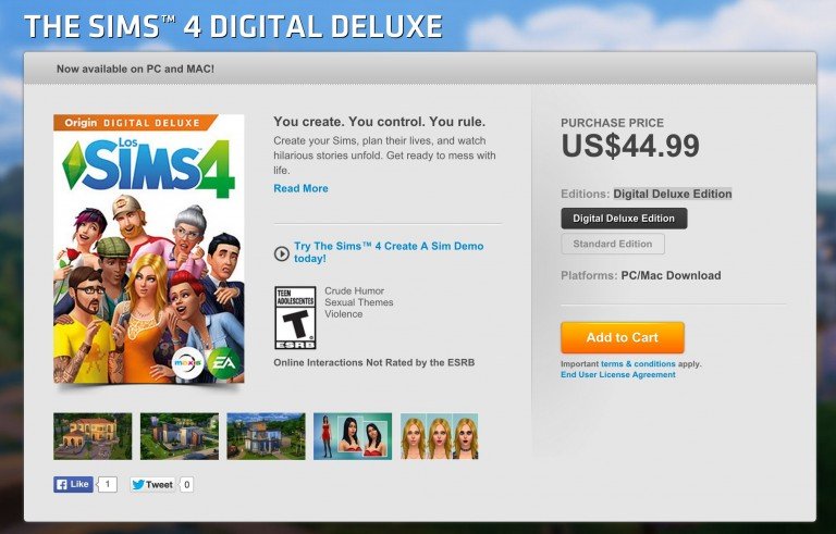 Promoción: 50% de descuento en Los Sims 4 Digital Deluxe Edition