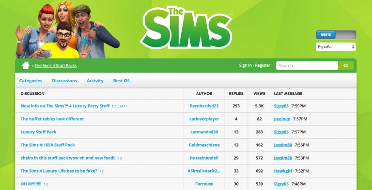 Nueva sección para Packs de accesorios disponible en el foro oficial