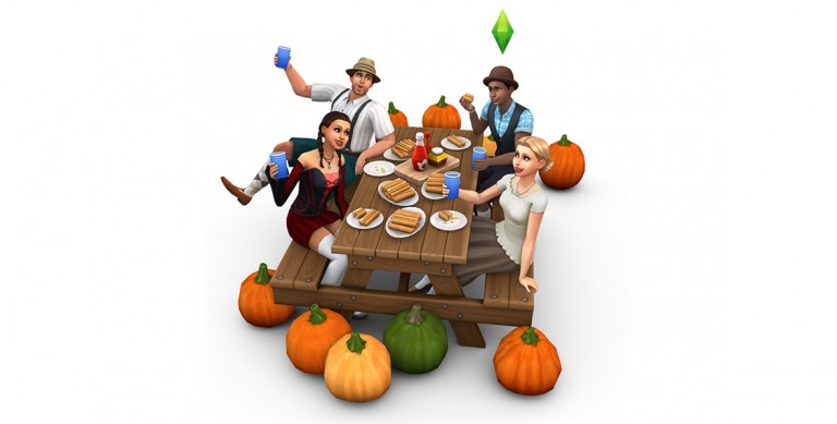 Render: Los Sims 4 celebran el Oktoberfest