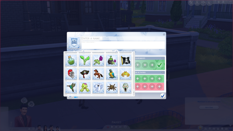 Mod: Más iconos para los clubes en Los Sims 4 ¿Quedamos?