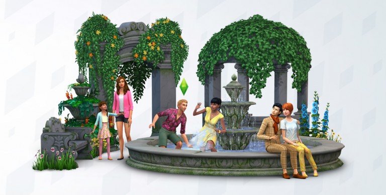 Nuevo render de Los Sims 4 Jardín Romántico