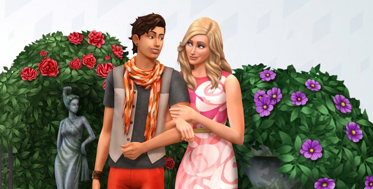 Render oficial de Los Sims 4 Jardín Romántico Pack de Accesorios