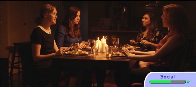 Humor: Si las cenas con tus amigas fueran como en Los Sims