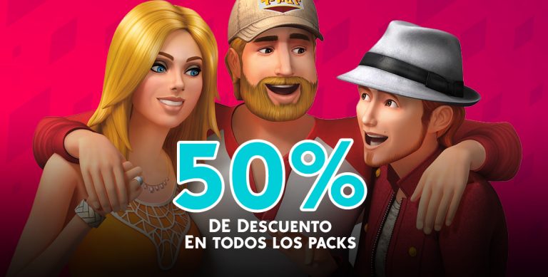 Ahorra un 50% en cualquier pack de Los Sims 4