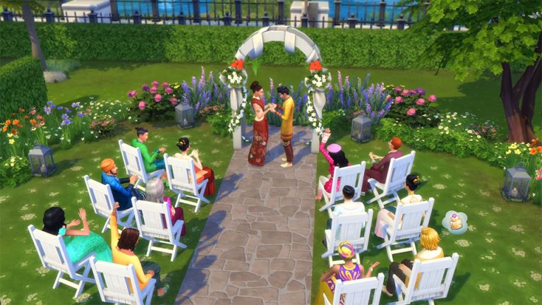 Cómo planificar una boda perfecta al aire libre en Los Sims™ 4 Urbanitas