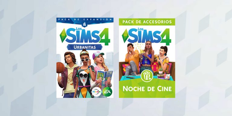 50% de descuento en Los Sims 4 Urbanitas y Noche de Cine