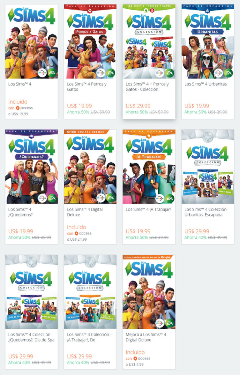 Llegaron las ofertas de Origin en juegos de Los Sims 4
