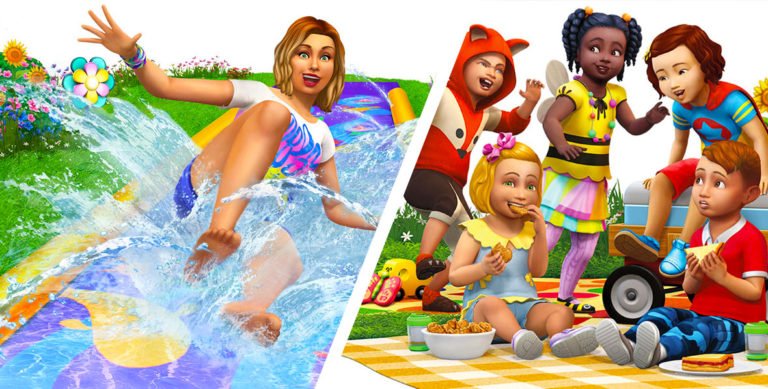 Anuncio oficial de Los Sims 4 Infantes y Diversión en el patio para consolas