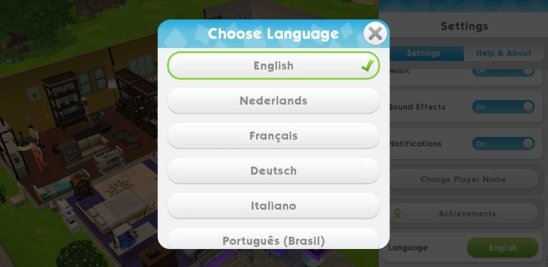 ¿Cómo cambiar el idioma de Los Sims Móvil?