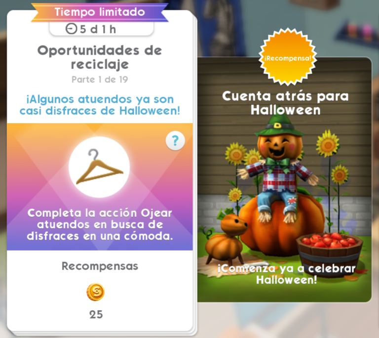 Evento “Cuenta atrás para Halloween” ya está disponible en Los Sims Móvil