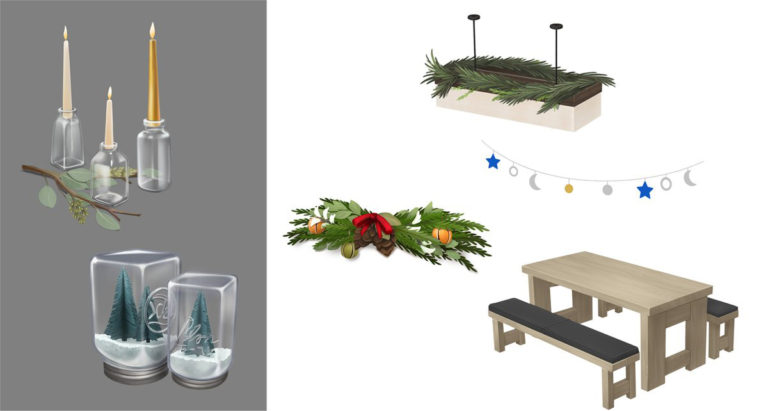 Arte conceptual del contenido de la actualización de Navidad