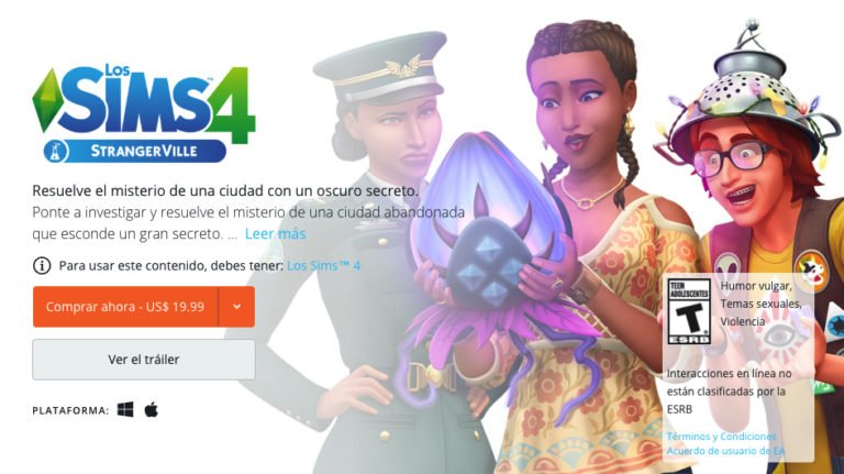 Los Sims 4 StrangerVille Pack de Contenido ya está disponible para comprar en Origin