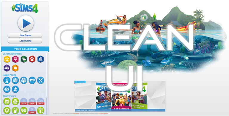 Mod: Regresa al diseño blanco del menú principal de Los Sims 4