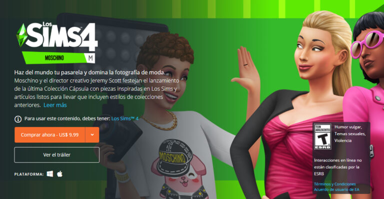 Los Sims 4 Moschino ya está disponible para comprar en Origin