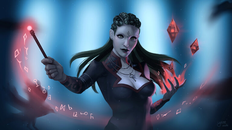 Fan Art: Maga del Mundo Mágico por Yumenoki