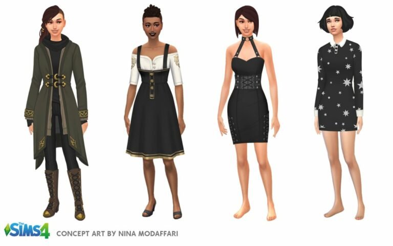 Arte conceptual de Los Sims 4 Y el Reino de la Magia por SimGuruBat