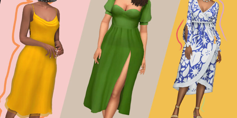 CC: 3 hermosos vestidos creados por Ridgeport, que dejaran a tu Sim hermosa.