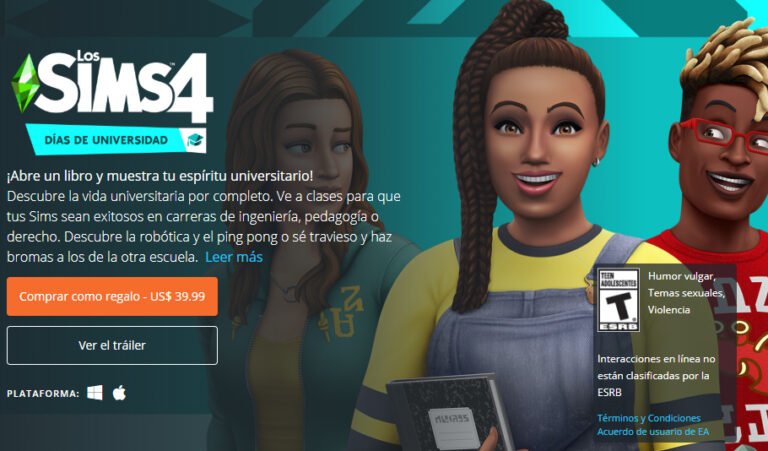 Los Sims 4 Días de Universidad ya están disponible para jugar