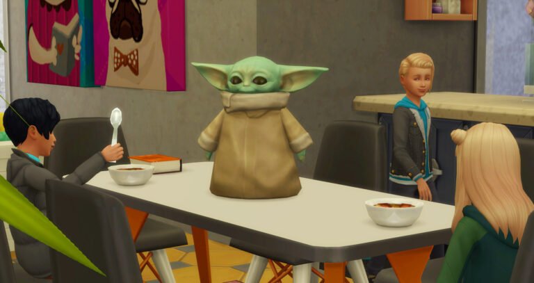 Baby Yoda llegó a Los Sims 4 en la última actualización