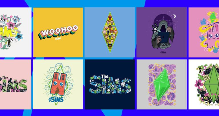 Nuevos diseños de merchandising en la tienda oficial de Los Sims en Threadless