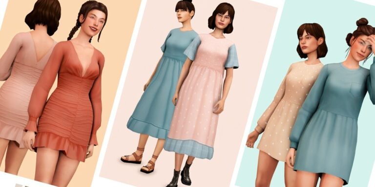 CC: 3 nuevos vestidos perfectos para tus Sims mujeres