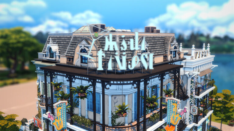 Solar destacado: El club nocturno “Terciopelo azul” en Los Sims 4