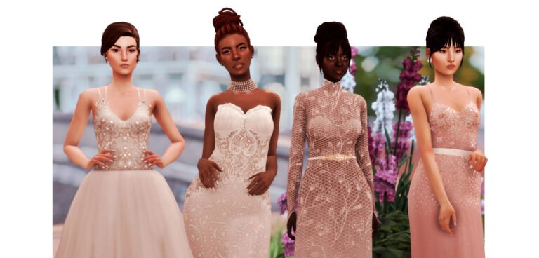 CC: Vestidos de gala para chicas en Los Sims 4