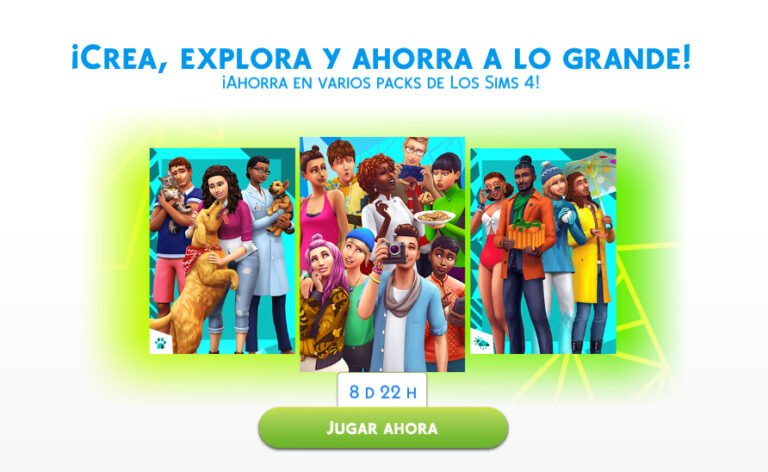Ofertas en TODOS los packs de Los Sims 4 para PC/MAC