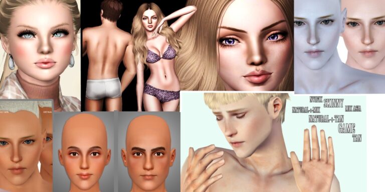CC: Skins, Pieles y Máscaras faciales para Los Sims 3