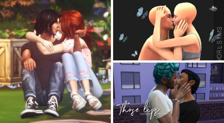 Poses: 3 packs de poses de parejas para Los Sims 4