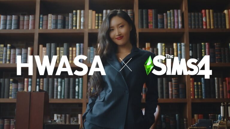 Hwasa, integrante del grupo de Kpop MAMAMOO promociona Los Sims 4 en Corea