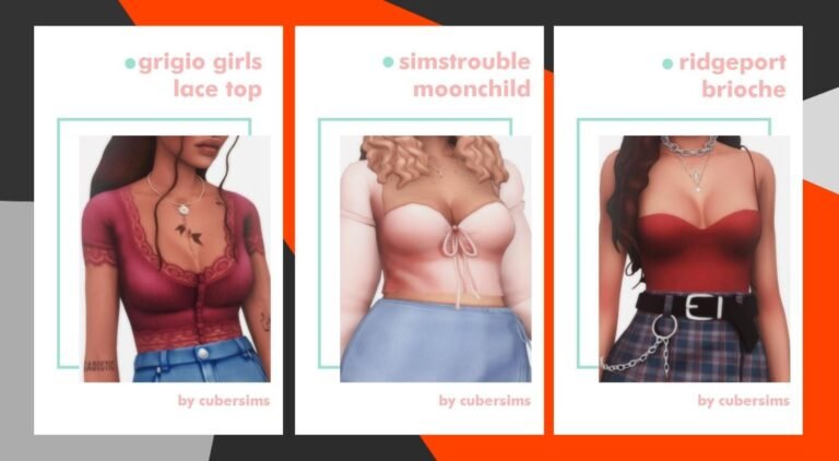 CC: Tops para chica por CUBERSIMS