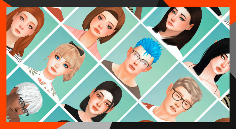 Reto del Creador de Sims: 9 Sims, 9 rostros #FaceYourSims