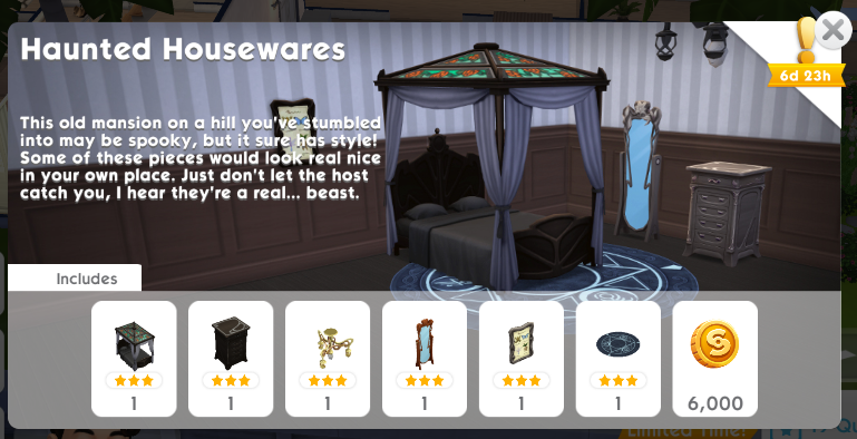 Pack de contenido de Los Sims Móvil en el mes de noviembre.