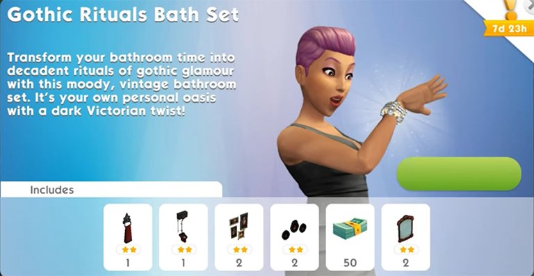 Pack de contenido de Los Sims Móvil en el mes de noviembre.