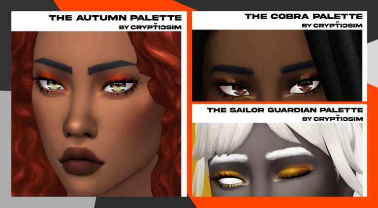 CC: Maquillaje para tus Sims del creador Crypticsim