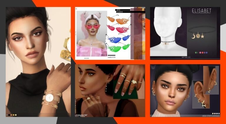 CC: Top 5 Accesorios de mujer de Los Sims 4