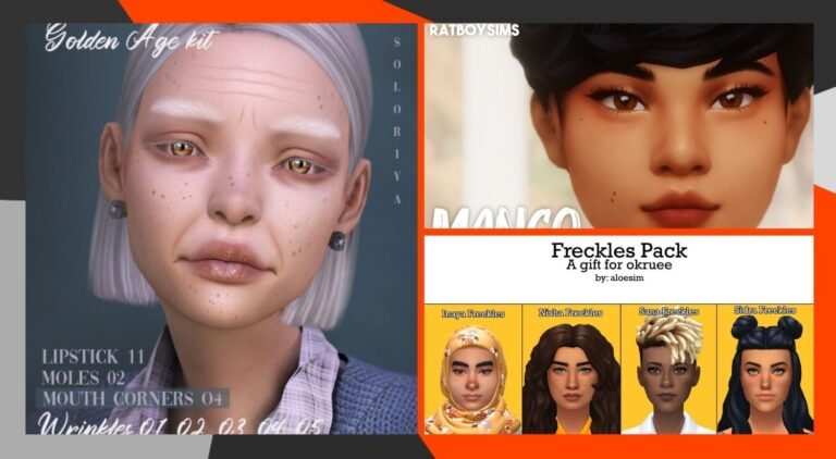 CC: Detalles de la piel para tus Sims en Los Sims 4