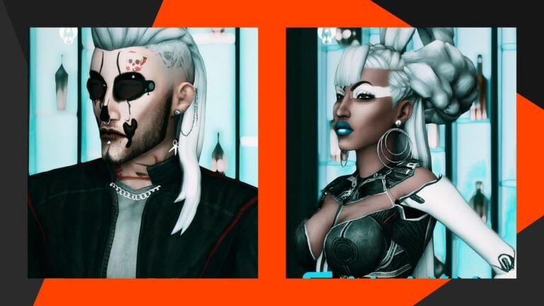 Peinados al estilo Ciberpunk 2077 para Los Sims 4