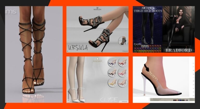 CC: Top 5 de tacones en Los Sims 4