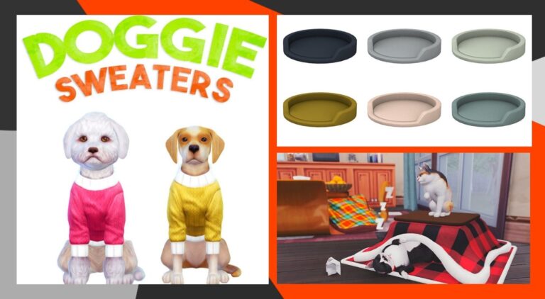 CC: Accesorios y muebles para mascotas en Los Sims 4