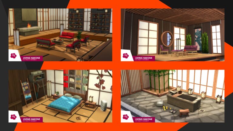 CC: Decoración asiática para tu hogar en Los Sims 4