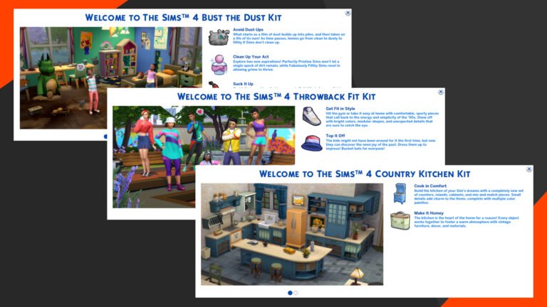 Detalles de todo el contenido de los próximos Kits de accesorios de Los Sims 4