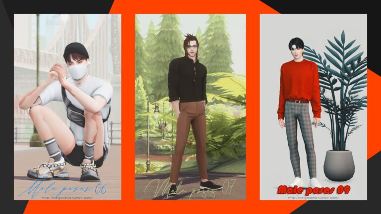 CC: Poses para el CAS de Helgashita para Los Sims 4