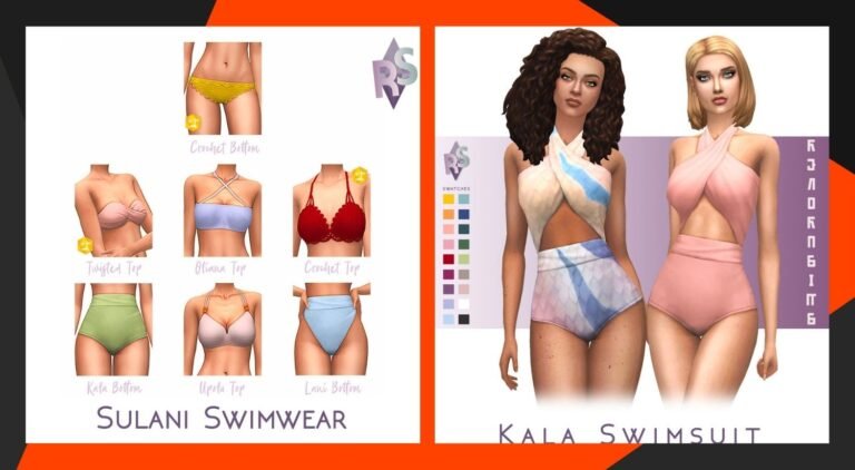 CC: Trajes de baño para mujeres en los Sims 4