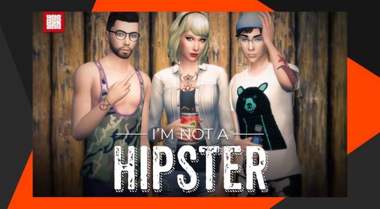 CC: Pack de Contenido CC “No soy Hipster” para Los Sims 4