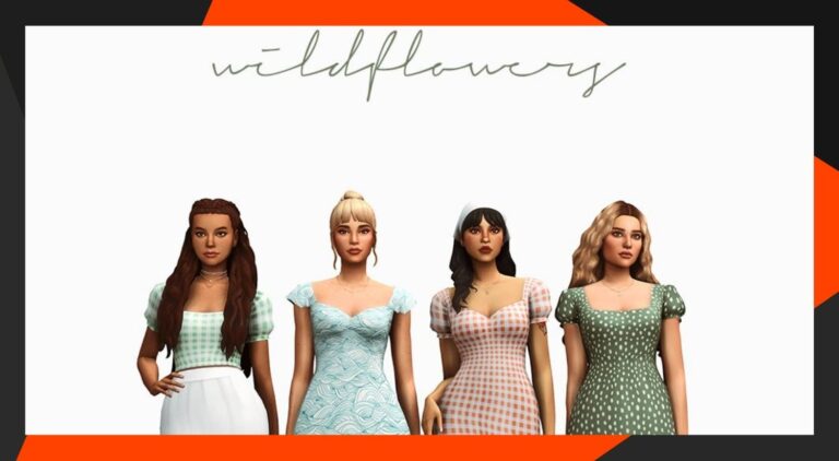 CC: WildFlowers Pack para Los Sims 4