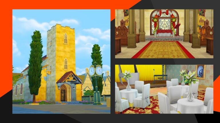 Solar destacado: Hermosa iglesia para casar a tus Sims