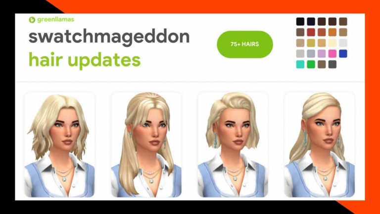 CC: GreenLlamas ha actualizado sus cabellos con los nuevos colores Maxis Match