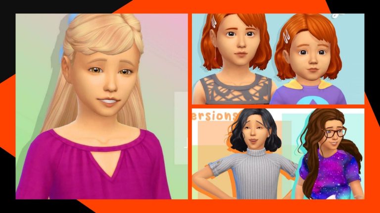 CC: Peinados para niños y niñas actualizados a los nuevos colores para Los Sims 4